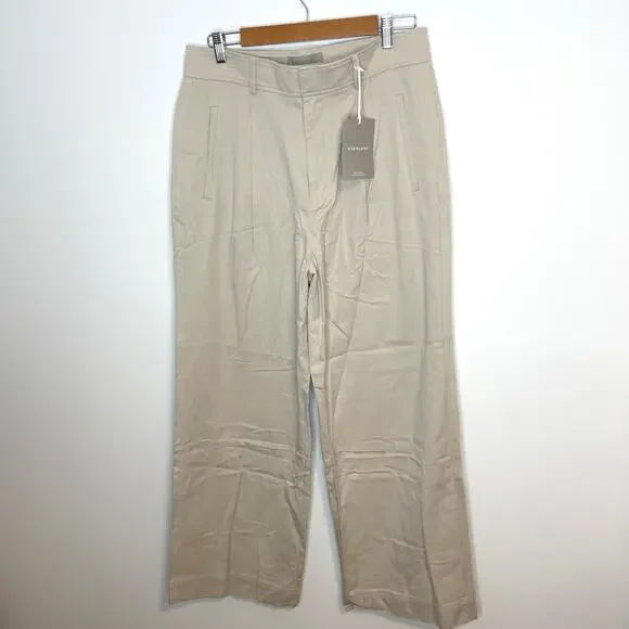 Everlane The Way-High Drape Pant In Sandstone Size 12 Short New - Picture 4 of 14